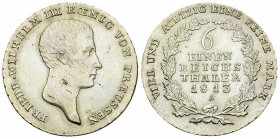 Friedrich Wilhelm III, AR 1/6 Taler 1813 A