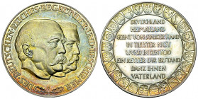 Preussen, AR Medaille auf Hindenburg und Bismarck