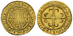 Filipo V di Borbone AV Scudo d'oro 1703