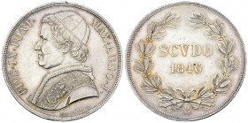 Pius IX, AR Scudo 1846 R, Roma