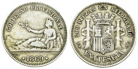 Spain AR Peseta 1869