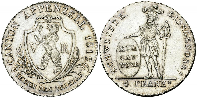Appenzell Ausserrhoden, AR Neutaler 1812 

Schweiz. Appenzell Ausserrhoden, Ka...