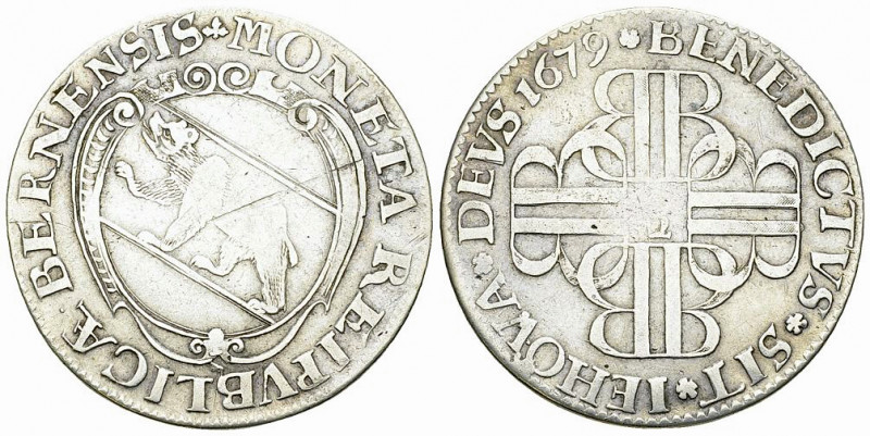 Bern, AR Halbtaler 1679 

Schweiz. Bern, Stadt. AR Halbtaler 1679 (13.55 g).
...