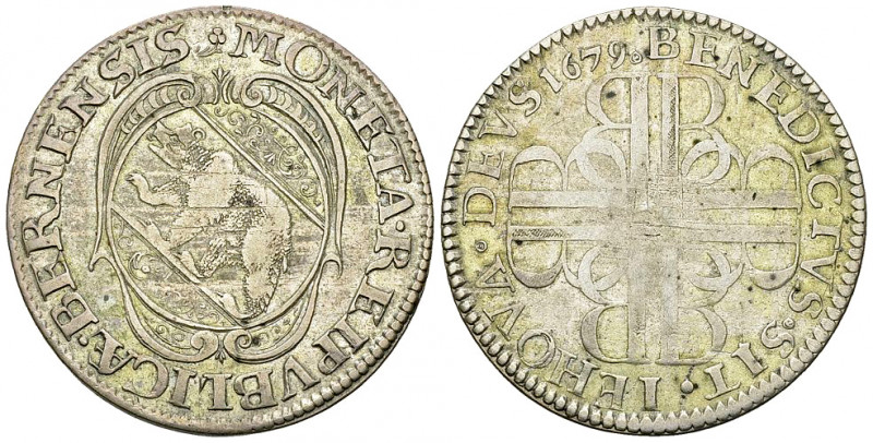 Bern, AR Halbtaler 1679 

Schweiz. Bern, Stadt. AR Halbtaler 1679 (13.53 g).
...