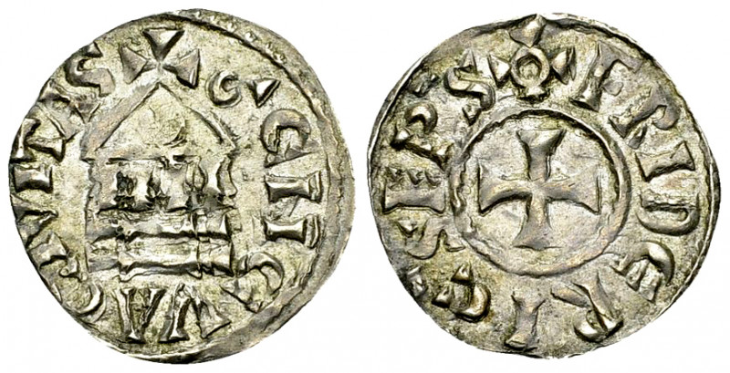 Genf, Frédéric, AR Denier 

Genf, Bistum. Frédéric (1031-1073). AR Denier (18-...