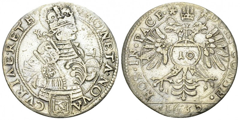 Chur, Stadt, AR 10 Kreuzer 1632 

Schweiz. Graubünden. Chur, Stadt. AR 10 Kreu...