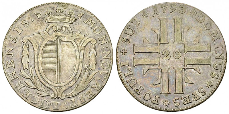 Luzern, AR 20 Kreuzer 1793 

Schweiz, Luzern. AR 20 Kreuzer 1793 (25 mm, 4.24 ...