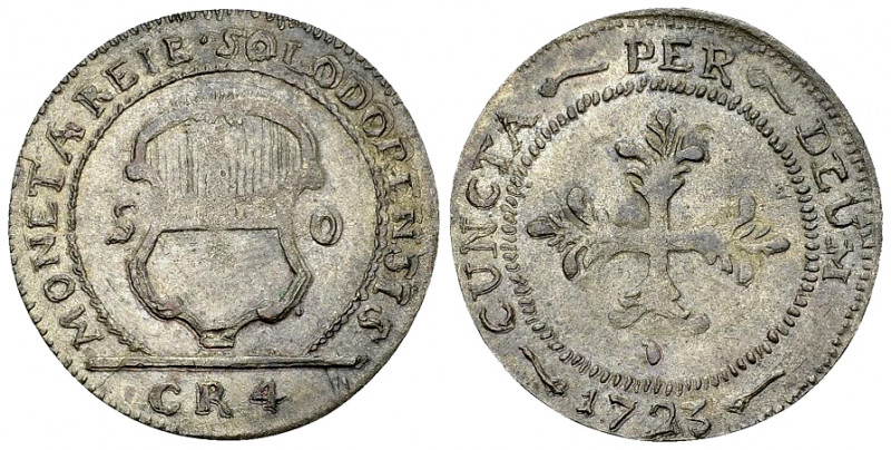 Solothurn, BI Batzen 1723, Zeitgenössische Fälschung 

Schweiz, Solothurn. Zei...