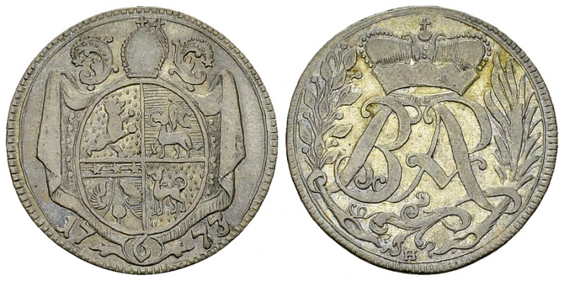St. Gallen, Abtei, AR 6 Kreuzer 1773 

Schweiz. St. Gallen, Abtei. Beda Angehr...