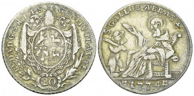St. Gallen, Abtei, AR 20 Kreuzer 1774
