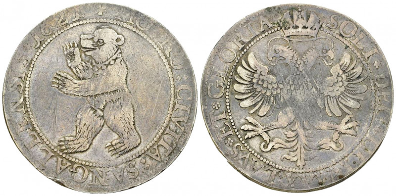 St. Gallen AR Taler 1621 

 St. Gallen, Stadt. AR Taler 1621 (39 mm, 26.03 g)....