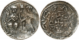 Medieval coins
POLSKA / POLAND / POLEN / SCHLESIEN / GERMANY

Bolesław III Krzywousty (1107-1138). Denar - PODWÓJNY NAPIS - RARITY 

Aw.: Biskup ...