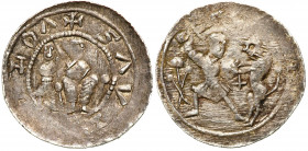 Medieval coins
POLSKA / POLAND / POLEN / SCHLESIEN / GERMANY

Władysław II Wygnaniec (1138-1146). Denar - walka z lwem 

Aw.: Książę z mieczem na...
