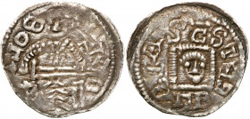 Medieval coins
POLSKA / POLAND / POLEN / SCHLESIEN / GERMANY

Bolesław IV Kędzierzawy (1146-1173). Denar 1146-1157 - PRETTY 

Aw.: Książę z miecz...