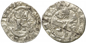 Medieval coins
POLSKA / POLAND / POLEN / SCHLESIEN / GERMANY

Kazimierz III Wielki (1333-1370). Kwartnik ruski - RARITY R5 

Aw.: Ukoronowana lit...