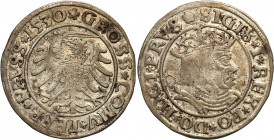 Sigismund I Old
POLSKA/ POLAND/ POLEN / POLOGNE / POLSKO

Zygmunt I Stary. Grosz (Groschen) 1530, Torun / Thorunensis 

Końcówki napisów PRVS / P...