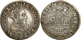 Sigismund II August
POLSKA/ POLAND/ POLEN / POLOGNE / POLSKO

Zygmunt II August. Czworak (4 grosze) 1565, Vilnius / Lithuania 

Aw.: Popiersie kr...