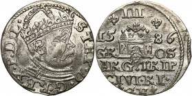 COLLECTION of Polish 3 grosze
POLSKA/ POLAND/ POLEN / POLOGNE / POLSKO

Stefan Batory. Trojak (3 grosze) 1586, Ryga / Riga 

Odmiana trojaka z du...