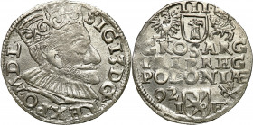 COLLECTION of Polish 3 grosze
POLSKA/ POLAND/ POLEN / POLOGNE / POLSKO

Zygmunt III Waza. Trojak (3 grosze) 1592, Poznan / Posen 

Na awersie sze...