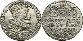 COLLECTION of Polish 3 grosze
POLSKA/ POLAND/ POLEN / POLOGNE / POLSKO

Zygmunt III Waza. Trojak (3 grosze) 1594, Malbork - EXCELLENT 

Na dole r...