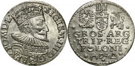 COLLECTION of Polish 3 grosze
POLSKA/ POLAND/ POLEN / POLOGNE / POLSKO

Zygmunt III Waza. Trojak (3 grosze) 1594, Malbork 

Bardzo rzadka odmiana...