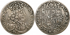 John II Casimir 
POLSKA/ POLAND/ POLEN / POLOGNE / POLSKO

Jan II Kazimierz. Ort (18 groszy) 1657 IT, Krakow (Cracow) - RARITY 

Na awersie pod p...