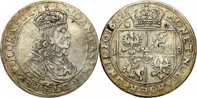 John II Casimir 
POLSKA/ POLAND/ POLEN / POLOGNE / POLSKO

Jan II Kazimierz. Ort (18 groszy) 1668 TLB, Krakow (Cracow) 

Odmiana z rozetkami po b...