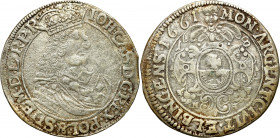 John II Casimir 
POLSKA/ POLAND/ POLEN / POLOGNE / POLSKO

Jan II Kazimierz. Ort (18 groszy) 1661, Elblag / Elbing - RARITY R3 

Aw.: Popiersie k...