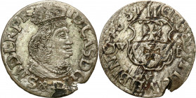 John II Casimir 
POLSKA/ POLAND/ POLEN / POLOGNE / POLSKO

Jan II Kazimierz. DwuGrosz (Groschen) 1651, Elblag / Elbing 

Drobna, rzadka moneta. D...