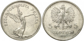 Poland II Republic
POLSKA / POLAND / POLEN / POLOGNE / POLSKO

II RP. 5 zlotych 1928 Nike ze znakiem mennicy 

Resztki połysku menniczego, przyzw...
