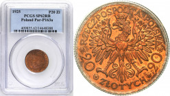 Probe coins of the Second Polish Republic
POLSKA / POLAND / POLEN / PATTERNPRL. PROBE / SPECIMEN

PROBA / PATTERN. Bronze 20 zlotych 1925 Chrobry P...