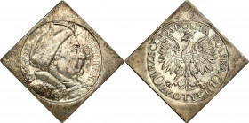 Probe coins of the Second Polish Republic
POLSKA / POLAND / POLEN / PATTERNPRL. PROBE / SPECIMEN

PROBA / PATTERN.KLIPA 10 zlotych 1933 Jan III Sob...