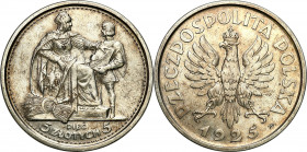 Probe coins of the Second Polish Republic
POLSKA / POLAND / POLEN / PATTERNPRL. PROBE / SPECIMEN

Konstytucja 5 zlotych 1925 - 100 perełek - BEAUTI...
