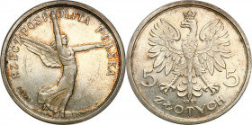 Probe coins of the Second Polish Republic
POLSKA / POLAND / POLEN / PATTERNPRL. PROBE / SPECIMEN

PROBA / PATTERN. 5 zlotych 1927 NIKE – RARE and B...