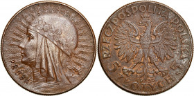 Probe coins of the Second Polish Republic
POLSKA / POLAND / POLEN / PATTERNPRL. PROBE / SPECIMEN

PROBA / PATTERN. Głowa kobiety 5 zlotych 1933 – B...