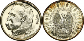 Probe coins of the Second Polish Republic
POLSKA / POLAND / POLEN / PATTERNPRL. PROBE / SPECIMEN

PROBA / PATTERN. 5 zlotych 1934 Piłsudski - Orzeł...