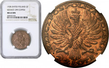 Probe coins of the Second Polish Republic
POLSKA / POLAND / POLEN / PATTERNPRL. PROBE / SPECIMEN

Matka Boska Copper 2 zlote 1928 NGC MS63 BN (MAX)...