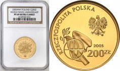 Polish Gold Coins since 1990
POLSKA / POLAND / POLEN / GOLD / ZLOTO

III RP. 200 zlotych 2005 Rocznica Zakończenia II Wojny Światowej NGC PF69 ULTR...