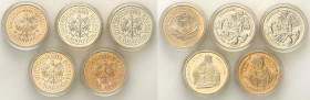 Polish collector coins after 1990
POLSKA / POLAND / POLEN / POLOGNE / POLSKO

III RP. 100.000 - 200.000 zlotych 1994, group 5 coins 

Zestaw zawi...