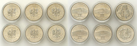 Polish collector coins after 1990
POLSKA / POLAND / POLEN / POLOGNE / POLSKO

III RP. 20.000 zlotych 1994, group 6 pieces 

Zestaw zawiera 6 mone...