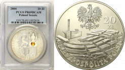 Polish collector coins after 1990
POLSKA / POLAND / POLEN / POLOGNE / POLSKO

III RP. 20 zlotych 2004 Senat PCGS PR69 DCAM 

Druga najwyższa nota...