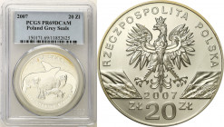 Polish collector coins after 1990
POLSKA / POLAND / POLEN / POLOGNE / POLSKO

III RP. 20 zlotych 2007 Foka Szara PCGS PR69DCAM (2 MAX) 

Druga na...