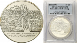 Polish collector coins after 1990
POLSKA / POLAND / POLEN / POLOGNE / POLSKO

III RP. 20 zlotych 2008 Getto Warszawskie PCGS PR69 DCAM (2 MAX) 

...