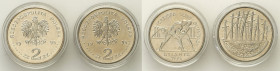 Polish collector coins after 1990
POLSKA / POLAND / POLEN / POLOGNE / POLSKO

III RP. 2 zlote 1995 Katyń i Igrzyska XXVI Olimpiady, group 2 coins ...