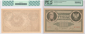 COLLECTION of Polish Banknotes
POLSKA / POLAND / POLEN / PAPER MONEY / BANKNOTE

1.000 polish mark 1919 seria O, PCGS 55 PPQ - BEAUTIFUL 

Znak w...