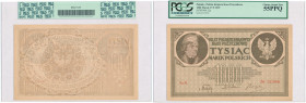 COLLECTION of Polish Banknotes
POLSKA / POLAND / POLEN / PAPER MONEY / BANKNOTE

1.000 polish mark 1919 seria G, PCGS 55 PPQ - BEAUTIFUL 

Znak w...