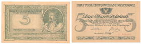 COLLECTION of Polish Banknotes
POLSKA / POLAND / POLEN / PAPER MONEY / BANKNOTE

5 polish mark 1919, seria L 

Rzadszy banknot, zgięty trzykrotni...