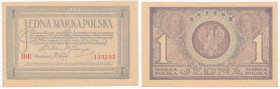COLLECTION of Polish Banknotes
POLSKA / POLAND / POLEN / PAPER MONEY / BANKNOTE

1 marka polska 1919 seria IBE 

Złamania, dość sztywny papier.Lu...