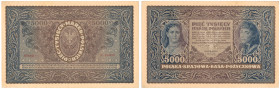 COLLECTION of Polish Banknotes
POLSKA / POLAND / POLEN / PAPER MONEY / BANKNOTE

5.000 polish mark 1920, seria III-I 

Złamanie w pionie, zagniec...