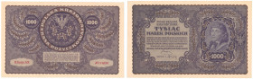 COLLECTION of Polish Banknotes
POLSKA / POLAND / POLEN / PAPER MONEY / BANKNOTE

1.000 polish mark 1919 seria II-AX 

Złamania w rogach.Banknot z...